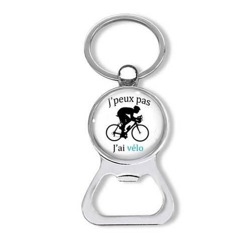 Porte-clés Cycliste sur vélo