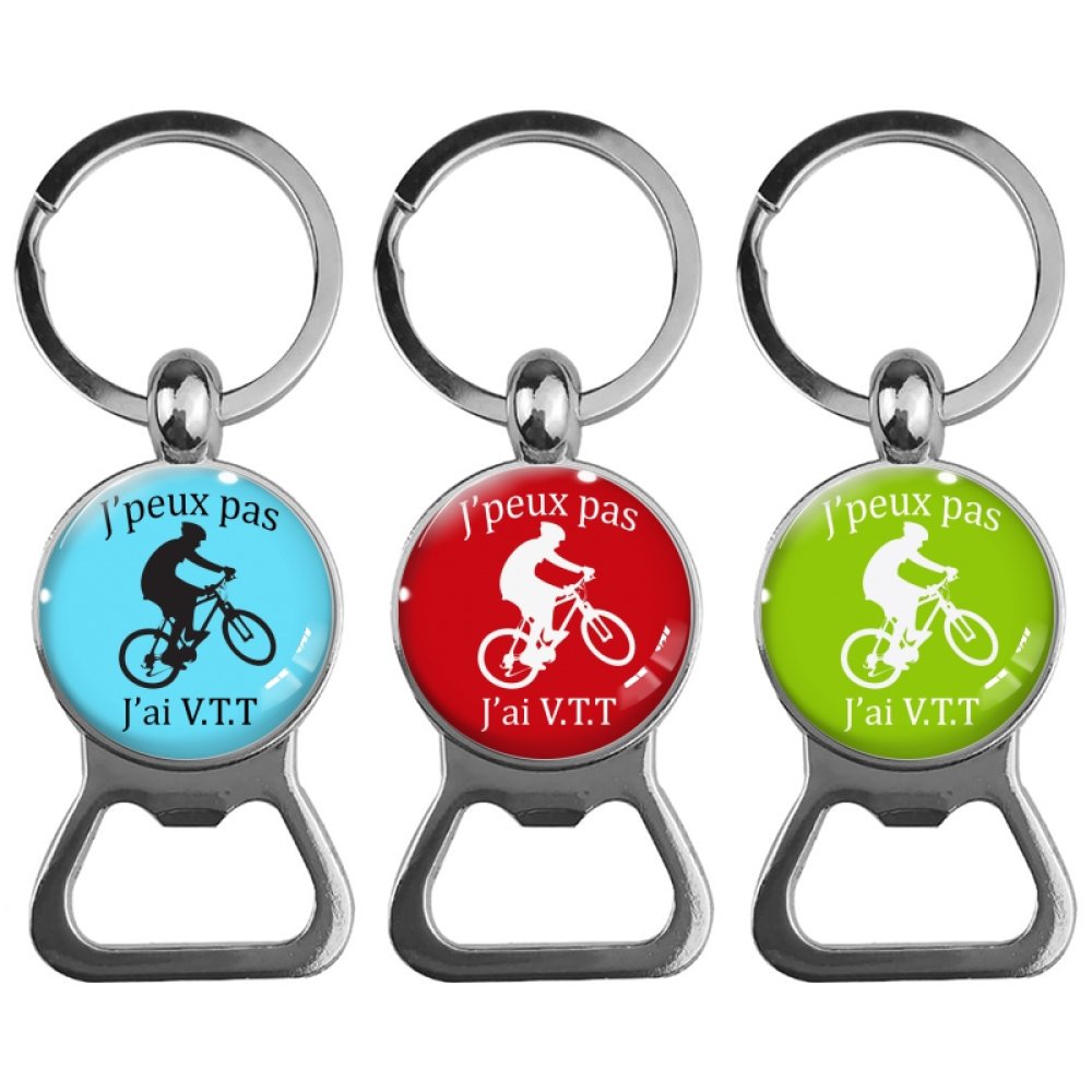 Porte-clés personnalisable cycliste vélo