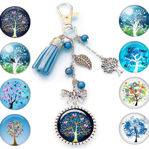 Porte clés arbre de vie, bijoux de sac arbre de vie, cadeau