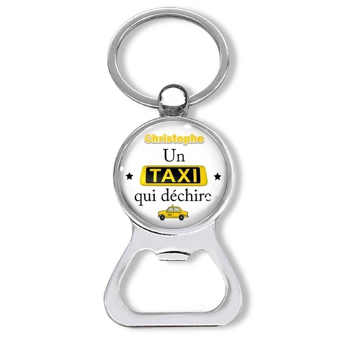 Votre prénom, porte clés taxi, cadeau taxi, porte clés personnalisable