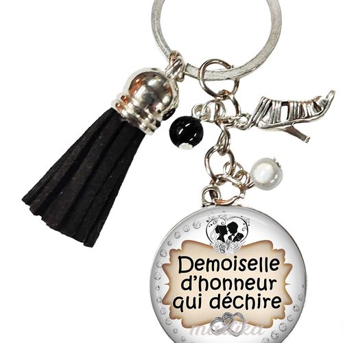 Porte clés demoiselle d'honneur