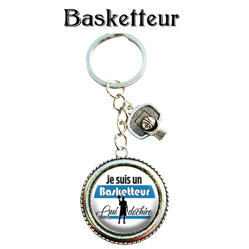 Porte clés basketteur