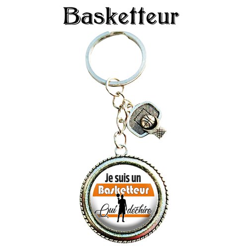 Porte clés basketteur