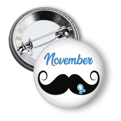 Badge movember, badge solidarité, 50 mm