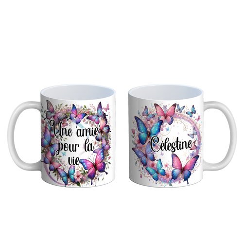 Mug amie personnalisable prénom