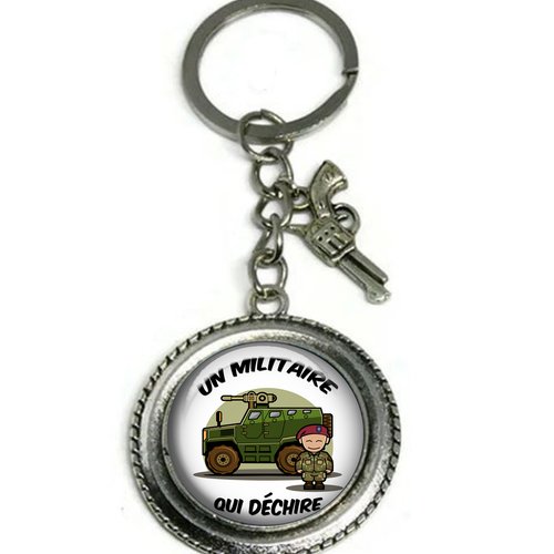 Porte clés militaire, cadeau militaire, porte clés homme