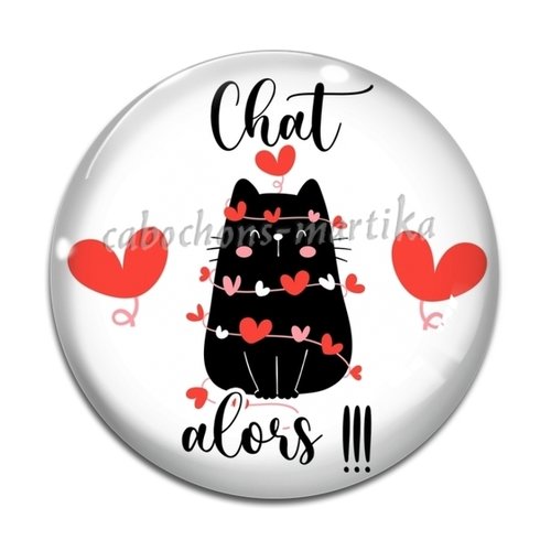 Cabochon chat alors