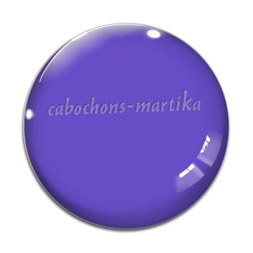 Cabochon unie violet ref 29-01, cabochon résine ou verre, plusieurs tailles