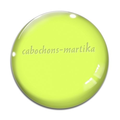 Cabochon vert ref 55-01, cabochon résine ou verre, plusieurs tailles