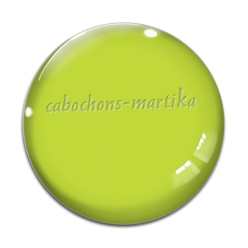 Cabochon vert ref 56-01, cabochon résine ou verre, plusieurs tailles