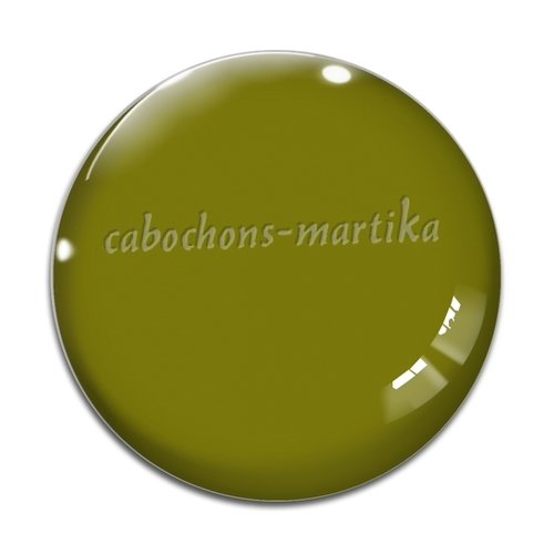 Cabochon vert ref 59-01, cabochon résine ou verre, plusieurs tailles