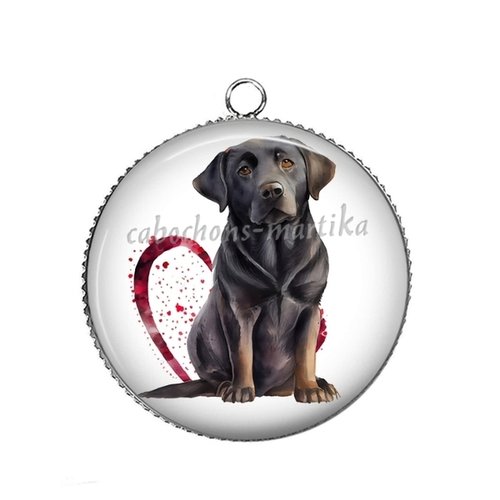 Pendentif cabochon chien