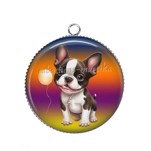 Pendentif cabochon chien