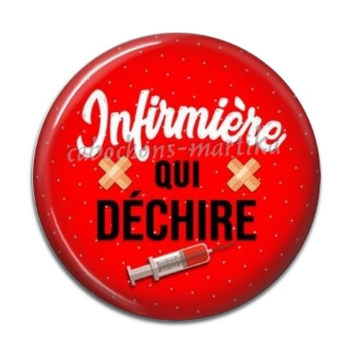 Cabochon infirmière, cabochon verre ou résine, plusieurs tailles