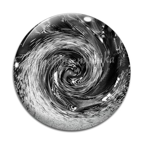 Cabochon spirale, verre ou résine, plusieurs tailles