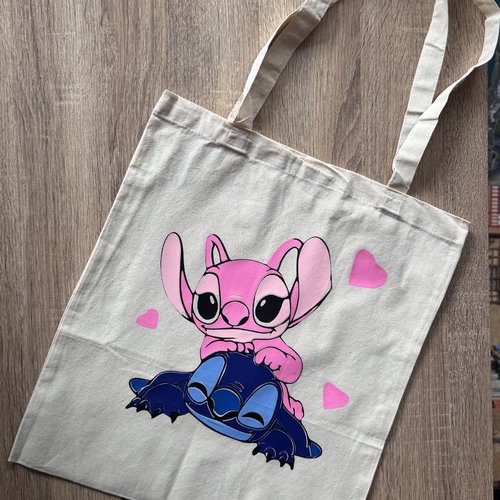 Sac en toile stich et angel