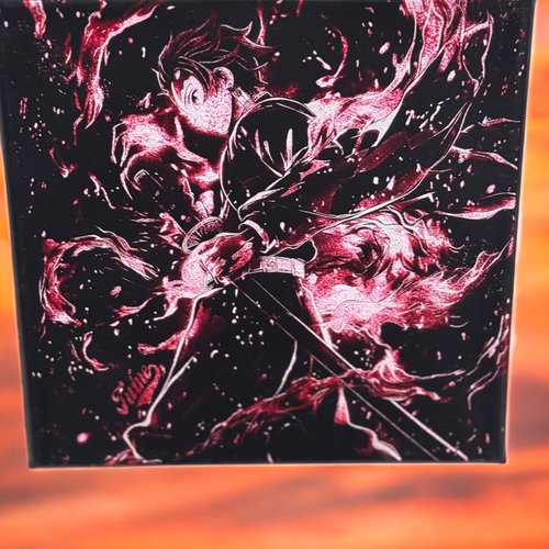 Toile gravée tanjiro kamado