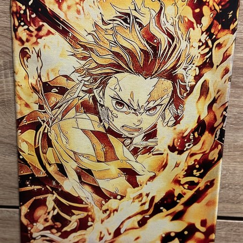 Toile gravée tanjiro kamado