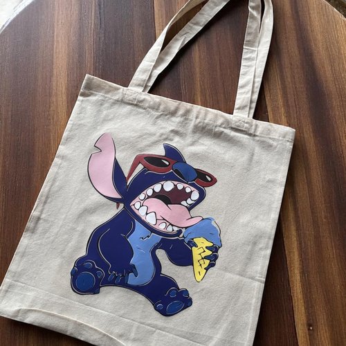 Sac en toile stich et sa glace