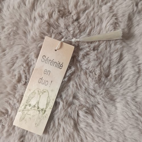 Marque-page en bois oiseaux