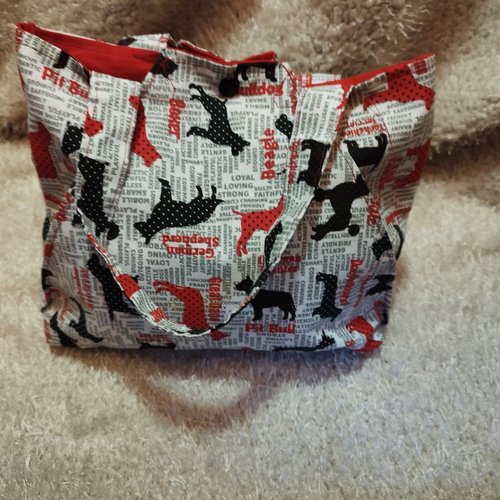 Sac cabas fourre-tout fait main -