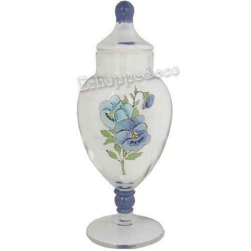 Bonbonnière  pensées bleues