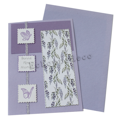 Bonne fête maman " papillons glycine "