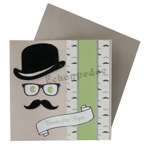 Bonne fête papa " chapeau melon "