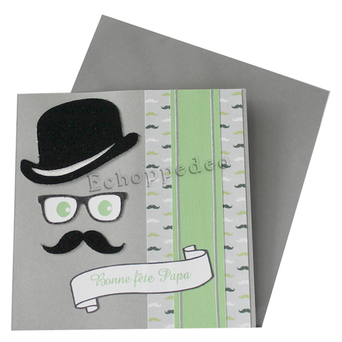 Bonne fête papa " chapeau melon "