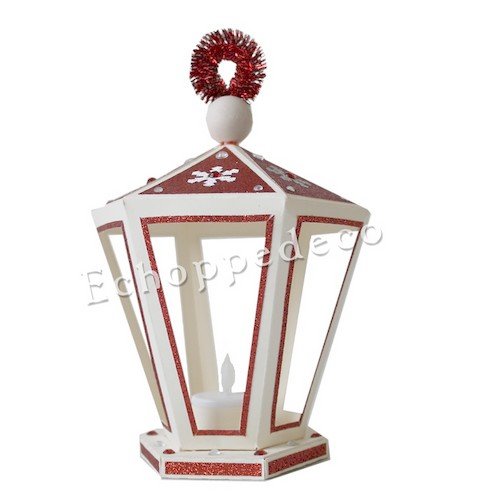 Lanterne " ivoire rouge "