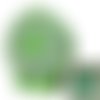 Décoration noël, photophore couronne verte clair