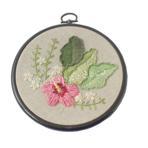 Broderie " hibiscus "