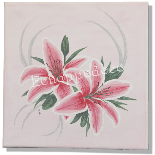 Tableau " lys rose "
