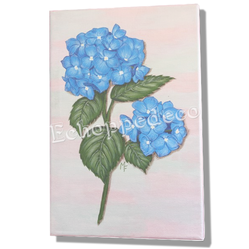 Tableau " hortensia bleu "