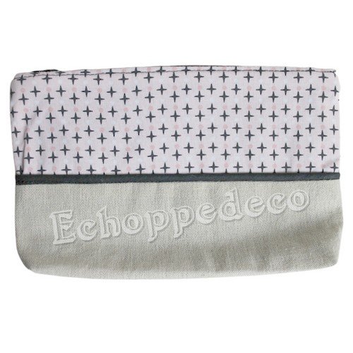 Trousse à maquillage " motif géométrique "