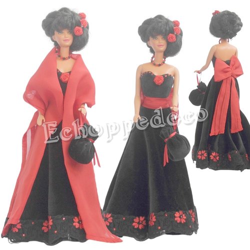 Barbie " ensemble jade "  6 pièces