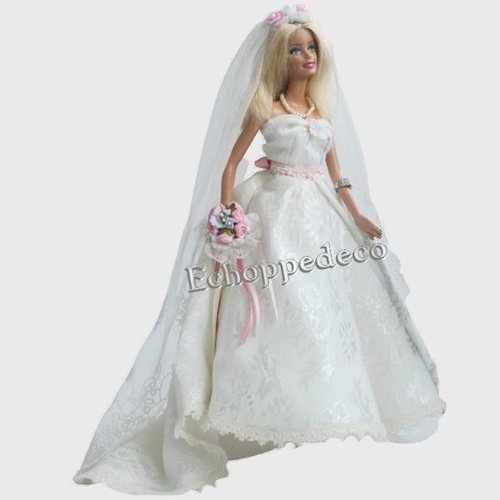 Barbie mariée " virginie "  9 pièces