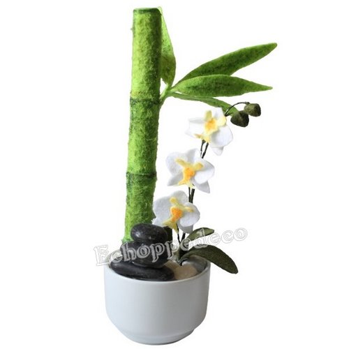 Composition florale " bambou orchidée "