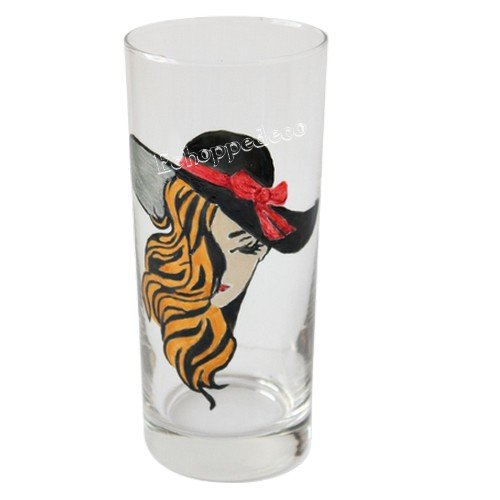 Vase " tête de femme au chapeau "