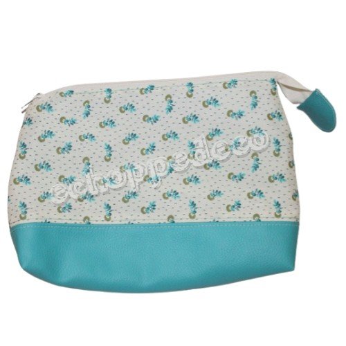 Trousse de toilette femme " bleu turquoise "