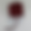 1 m cordon plat 3 mm  rouge grenat en suédine