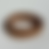 90 cm de cordon plat 2 cm largeur marron clair en suédine