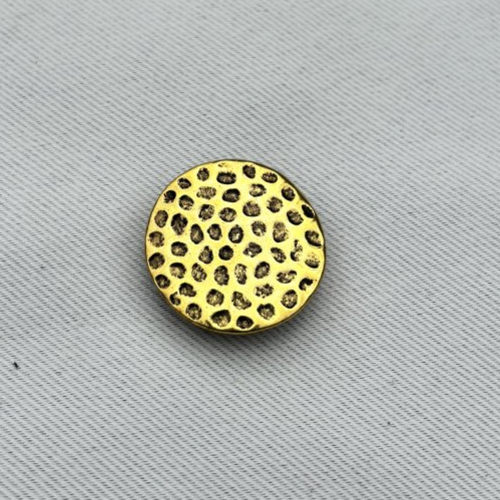1 séparateur doré pour cordon plat 1cm diamètre 2,3 cm