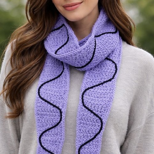 Écharpe violette