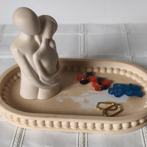 Vide poche coupelle couple décoratif