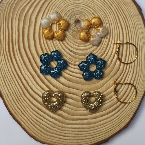 Boucles d'oreilles pampilles et créoles