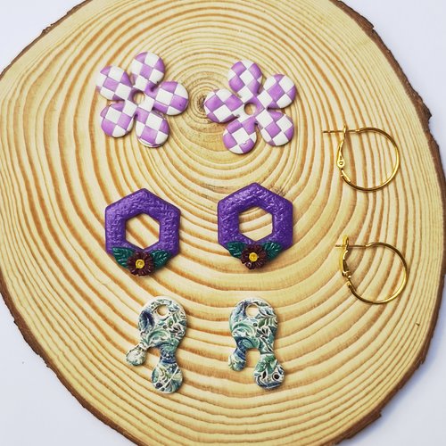 Boucles d'oreilles pampilles et créoles