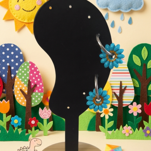 Boucles d'oreilles pampilles pour enfant