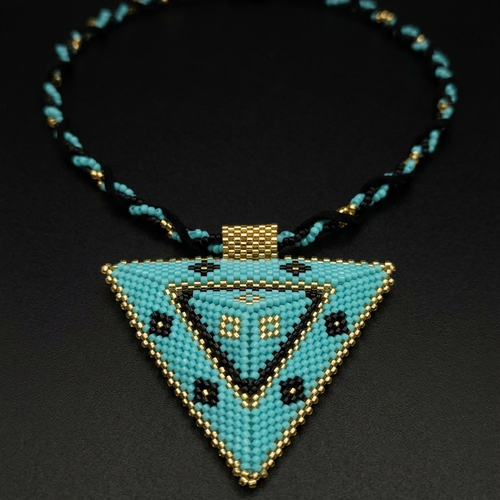 Collier ras du cou perles miyuki