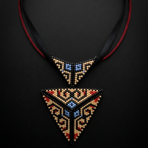 Collier ras du cou perles miyuki